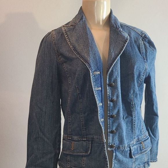 DSM- CHAPS DENIM Jean Jacket Size S - Picture 2 of 6